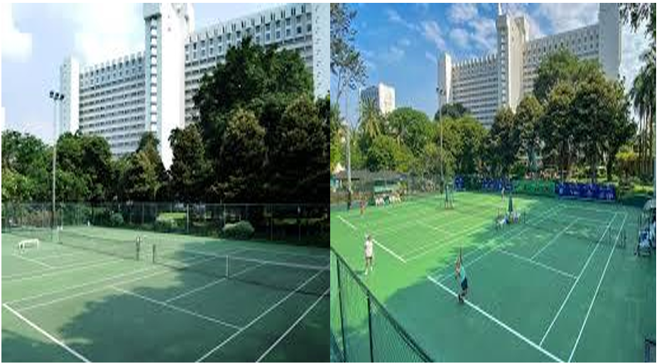 Lapangan Tenis Hotel Borobudur